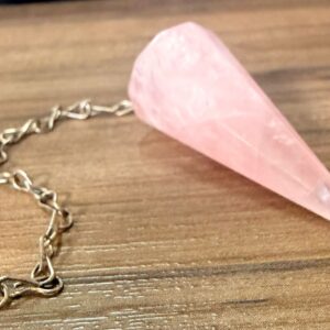 Pêndulo Natural Facetado De Cristal para Reiki E Radiestesia - Cores Diversas